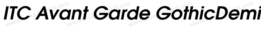 ITC Avant Garde GothicDemi BT字体转换